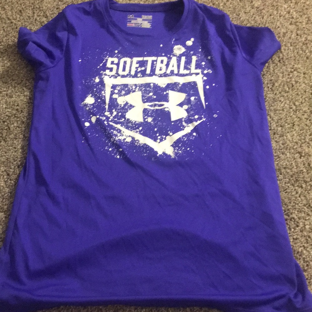 Purple under armor tee